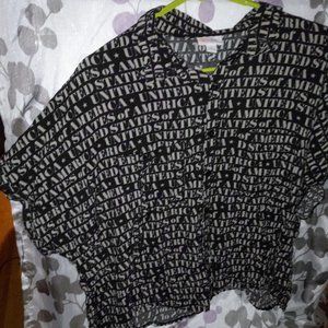 Lularoe Button Down Collared Shirt- Amy